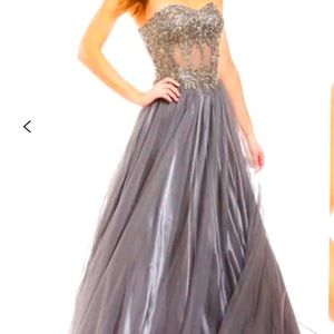 BA Nites formal prom dress strapless size 15 new with tag